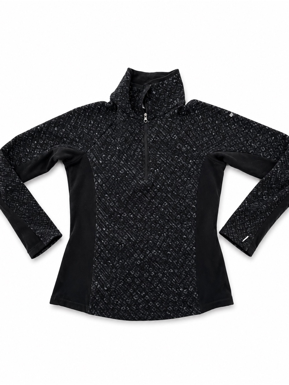 Columbia Black Patterned Half-Zip Pullover